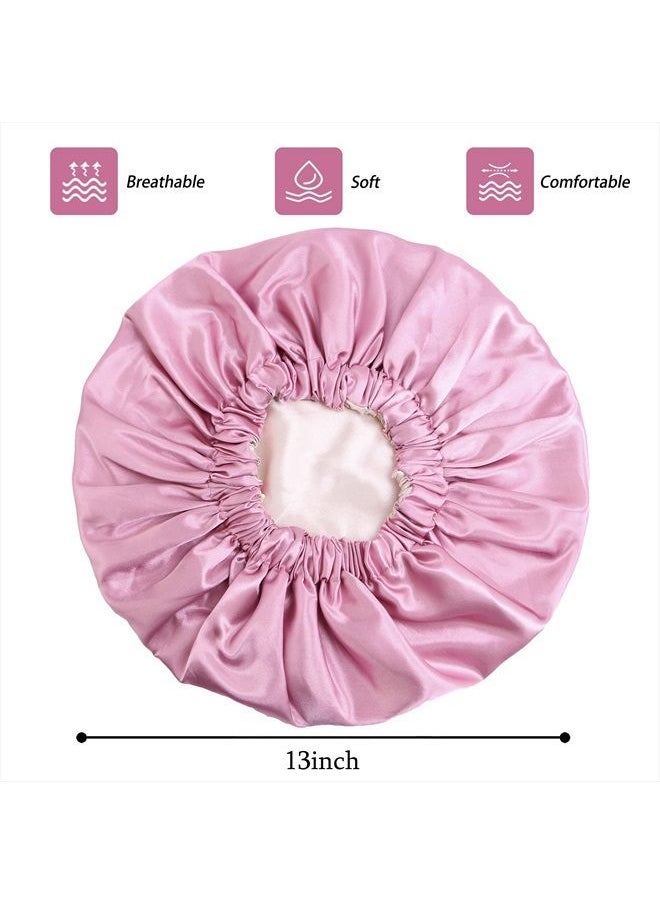 Edoneery - Satin Bonnet Silk Bonnet Hair Bonnet for Sleeping Satin Bonnet for Hair Bonnets for Women Silk Bonnet for Natural Hair - Image 1