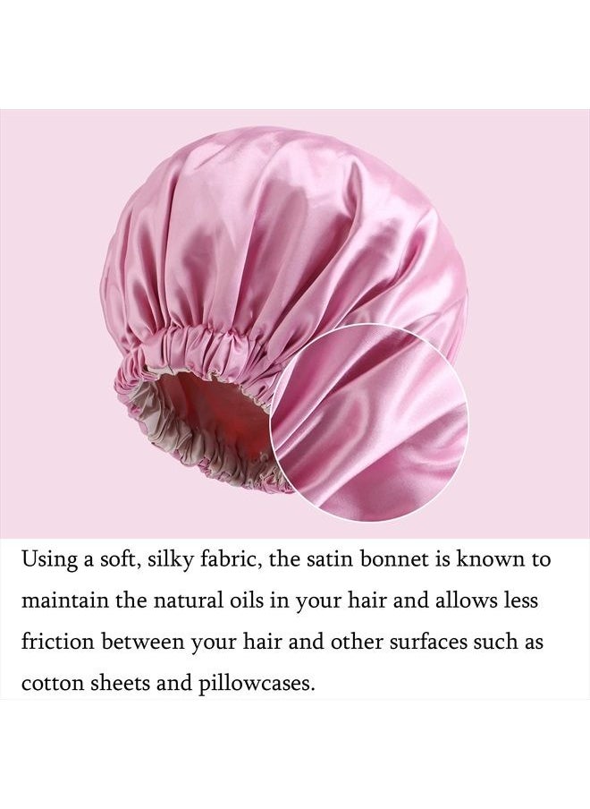 Edoneery - Satin Bonnet Silk Bonnet Hair Bonnet for Sleeping Satin Bonnet for Hair Bonnets for Women Silk Bonnet for Natural Hair - Image 1