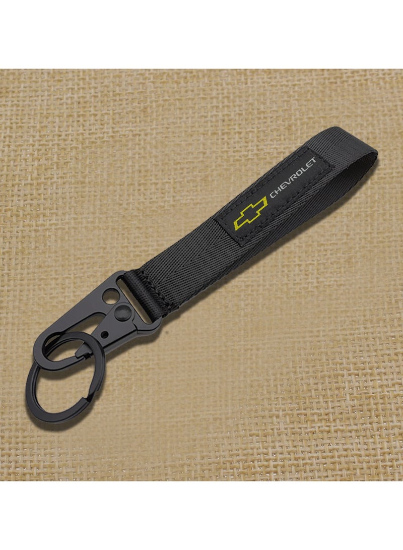 شيفروليه سلسلة مفاتيح سيارة شيفروليه، سلسلة مفاتيح منزلية، سلسلة مفاتيح بحزام من القماش - Image 1