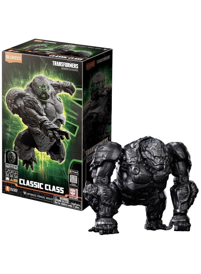 BLOKEES Transformers Classic Class Optimus Primal Beast – Glowing Eyes & Mouth, 85 PCS Model Kit, Collectible Gorilla Robot Action Figure - Image 2