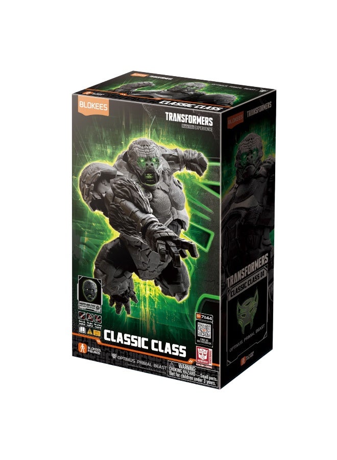 BLOKEES Transformers Classic Class Optimus Primal Beast – Glowing Eyes & Mouth, 85 PCS Model Kit, Collectible Gorilla Robot Action Figure - Image 1