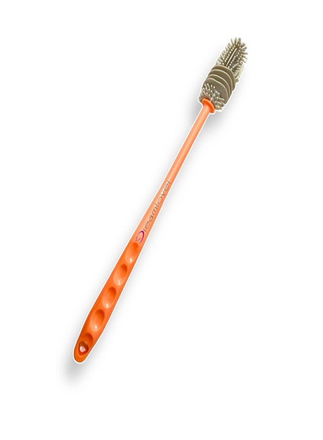 Dreamlover 12 inches Long Bottle Cleaning Brush Silicone Long Handle Brush for Baby Bottle, Water Bottle, Containers, Vase, Glass, and Hydroflask Silicon Bottle Cleaner for Narrow Neck Containers - Image 1