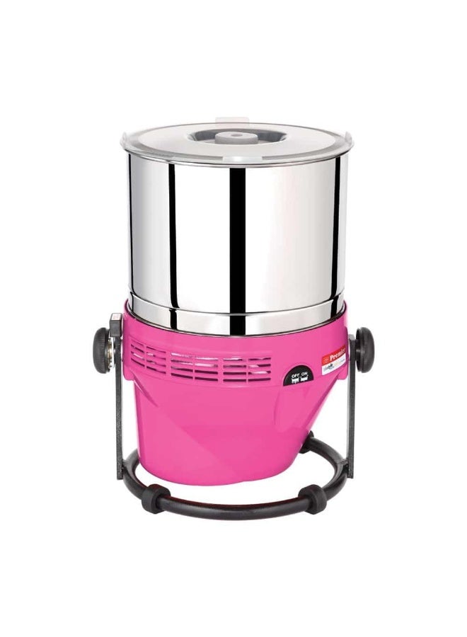 PREMIER Plastic Lifestyle Top Tilting Wet Grinder (Pg-502) 2 LTR 230v - Pink | Innovative Tilting Design, Powerful 230v Motor, Stylish Pink Finish, Ideal for Grinding Batters, Pastes & Spices