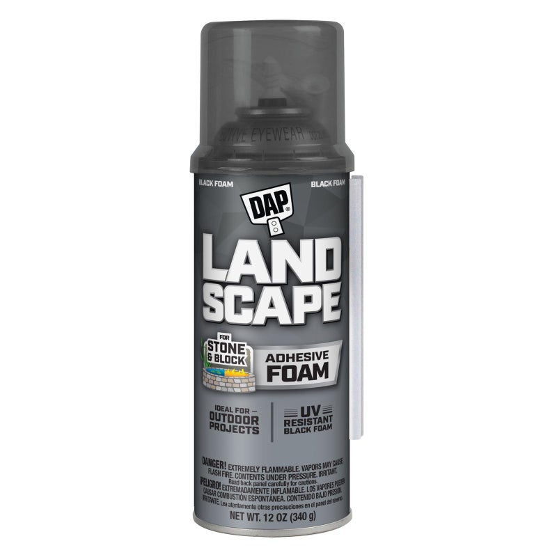 DAP Landscape Exterior Filler-Adhesive Foam, Black, 12 oz (7565040440) - Image 1