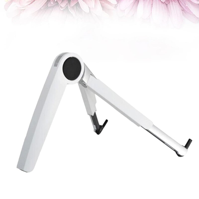 Foldable Aluminum Alloy Laptop Stand Adjustable Portable White Cooling Desk Holder - Image 2