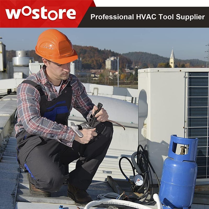 Wostore Tubing Flaring Tool Kit - 7 Dies for Eccentric Flares on 3/16-3/4 inch Copper Pipes - Ideal for Refrigeration HVAC Plumping Work - Image 5