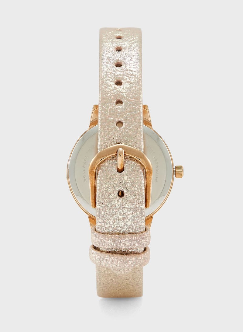 OLIVIA BURTON White & Stone & Pearl & Shell Stud & Star Fish Stud Analog Watch  - Image 5