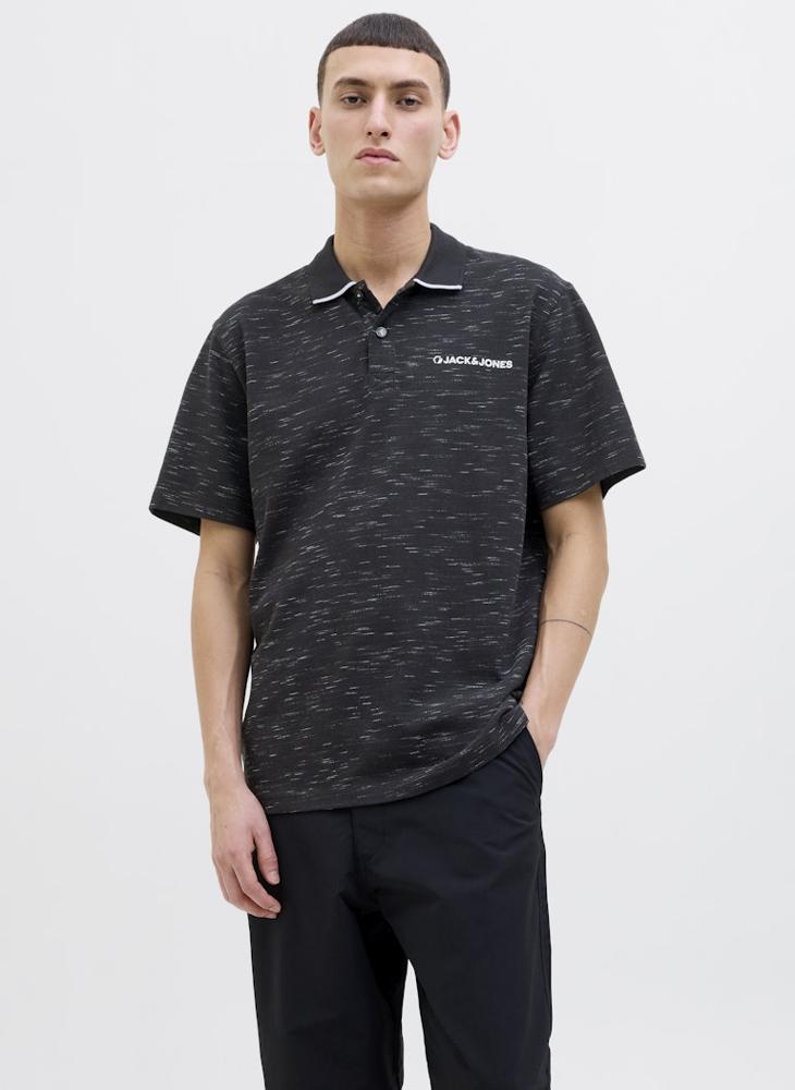 JACK & JONES Jcologan Inject Short Sleeve Polo Shirt  - Image 1