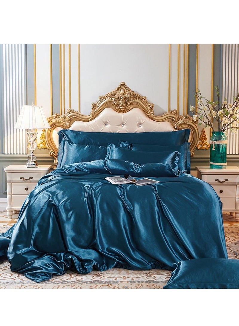 Sharpdo Four-piece bedding set microfiber soft quilt set with 1 quilt cover, 1 flat sheet and 2 pillowcases 2m bed（220*240cm） - Image 1