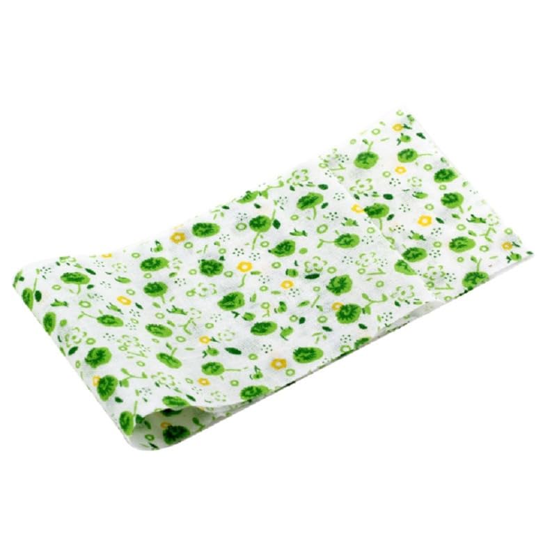 YSSZAM 7Pcs Top Green Cotton Craft Fabric Bundle Squares Patchwork DIY Sewing Scrapbooking Quilting Floral Dot Pattern Craft and Hobby Fabric 10" x 10" (25cm x 25cm) - Image 4