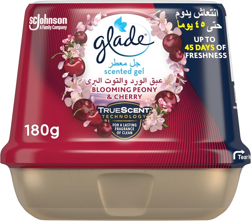 Glade Reliable durability Glade Air Freshener Scented Gel with Blooming Peony & Cherry Scent, 180 g Gulf mainstream practical design - Image 1