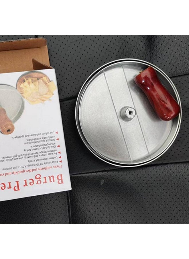 Beauenty - Burger Patty Mould, Burger Patty | Detachable Handle Non Stick Hamburger Path Round Molds with 100 Sheets Oil Paper for Beef, Fish and Cooking Meatballs - Image 1