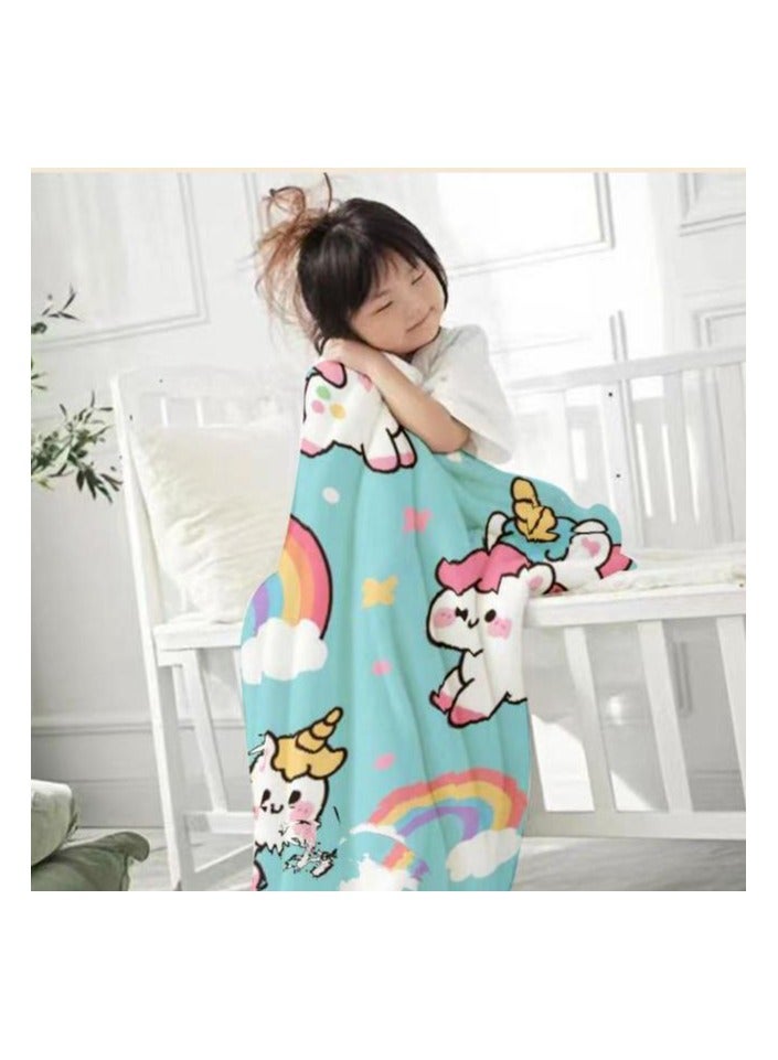 general Children's or student cartoon flannel thin blanket (warm and comfortable, suitable for sleep, games) 100cm*150cm - Image 4