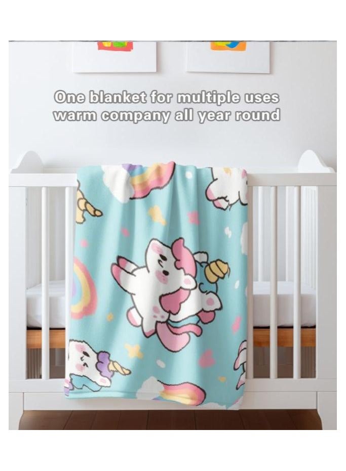 general Children's or student cartoon flannel thin blanket (warm and comfortable, suitable for sleep, games) 100cm*150cm - Image 5
