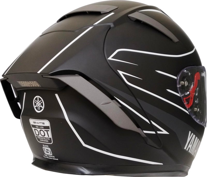 Yamaha Y4 Full Face Helmet (Matt Black, Size L) Y6ATZ1MB0L24 - Image 3