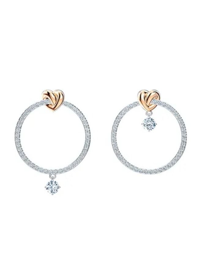 Chomel - Lifelong Heart Hoop Earrings - Image 1
