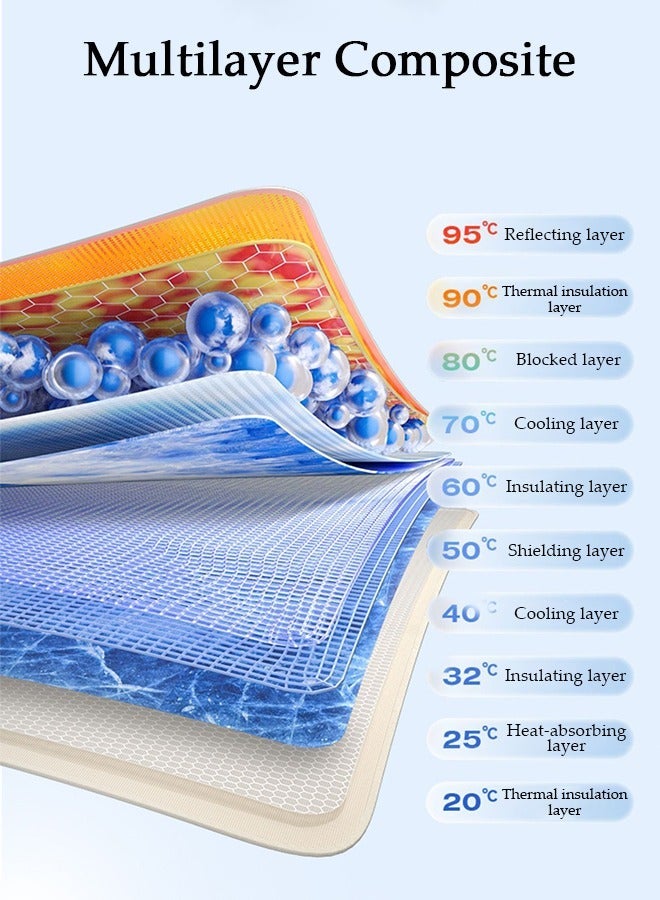 DUNISO 5-Piece Windshield Sunshade Set for Two-compartment Car Car Window Shade Front Windshield Shades UV Rays Sun Visor Protector Easy to Use Fits Windshields Keep Car Cool - Image 4