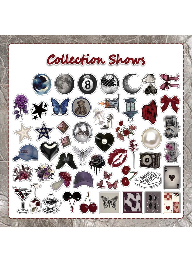 50 New Y2k Sweet-cool Hot Girl Style Stickers For Decorating Luggage And Skateboards, Waterproof Decals
