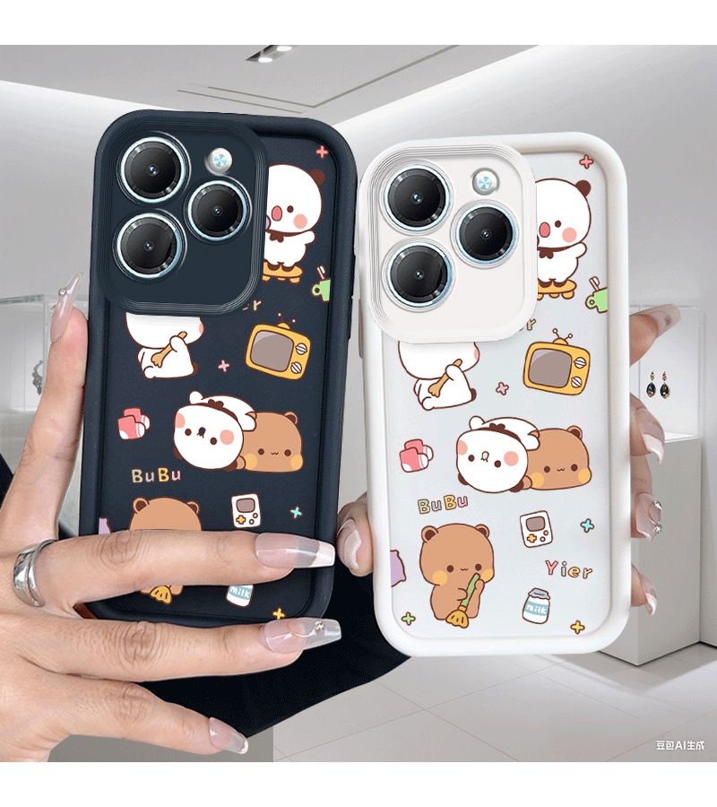 Mixed Color 2 Hot 30 Phone Case Panda Bear Design Compatible with Transsion Infinix Spark 20 Pro Plus POP 7 Pro Nova 4 Pro Smart 6 7 8 Note 30 Pro GT 10 Pro - Image 2