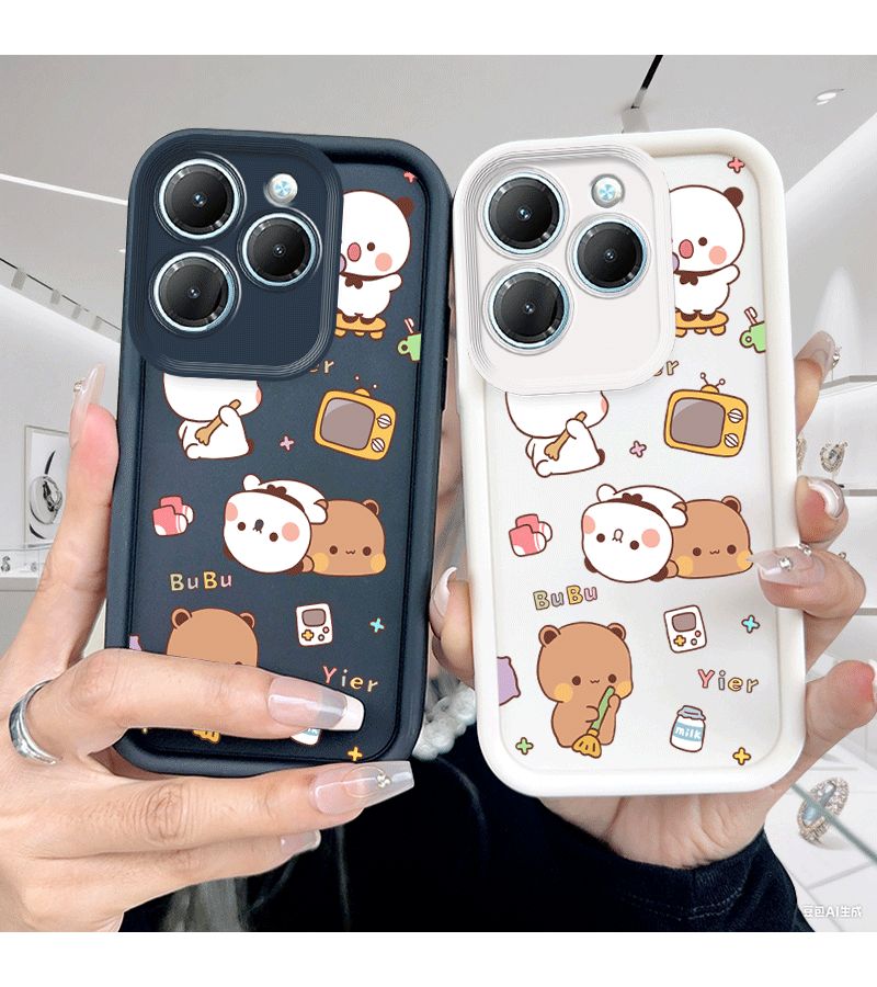Mixed Color 2 Hot 30 Phone Case Panda Bear Design Compatible with Transsion Infinix Spark 20 Pro Plus POP 7 Pro Nova 4 Pro Smart 6 7 8 Note 30 Pro GT 10 Pro - Image 1
