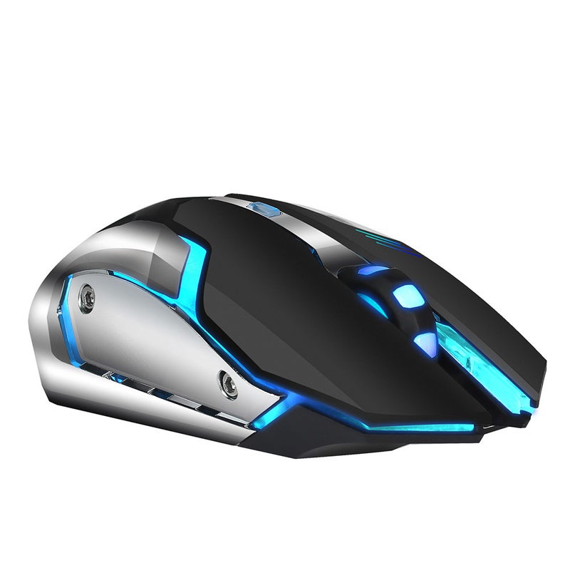 M10 Gaming Wireless 2400 DPI Rechargeable 7 color 6 Backlight Breathing Ergonomic for Computer Desktop Laptop - Image 3
