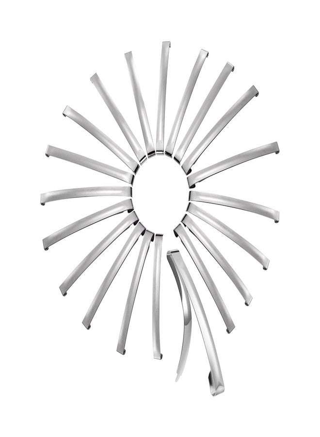 UJOY Silver Metal French Barrette Single Prong Pin 2.7'' Hair Clips DIY Craft 20 Packs, 70mm - Image 1