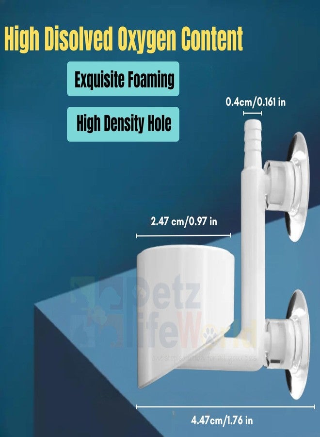 VAYINATO® Aquarium Mini Air Generator for Aquarium Fish Tank, Nano Bubble Diffuser with Suction Cup (Motor Not Included) Creating Serenes Atmospheres for Fish | Air Refiner | Silent (White) - Image 4