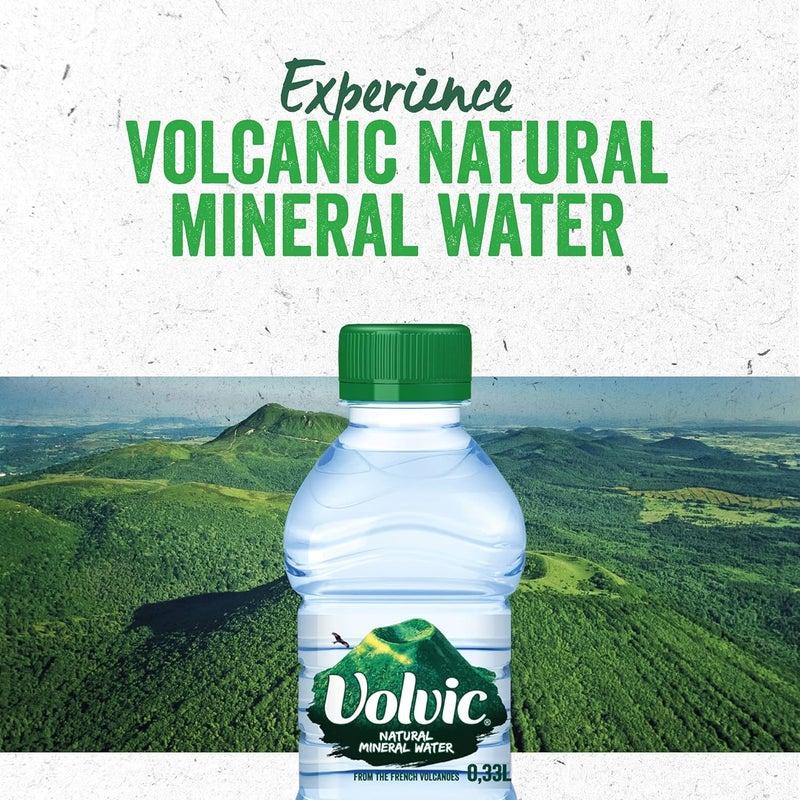 Volvic Natural Mineral Water - Case of 24 x 330ml Bottles - Image 2