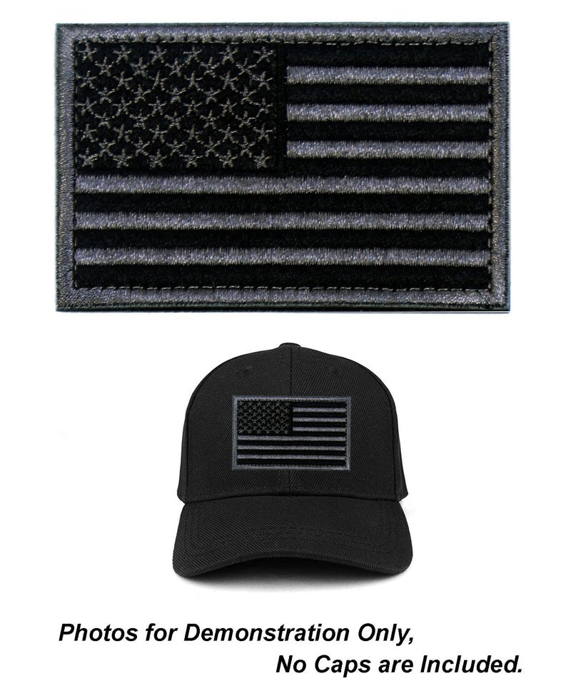 MAXXPRO Tactical Patches of USA US American Flag, with Hook and Loop for Backpacks Caps Hats Jackets Pants, Military Army Uniform Emblems, Size 3x2 Inches - Image 2