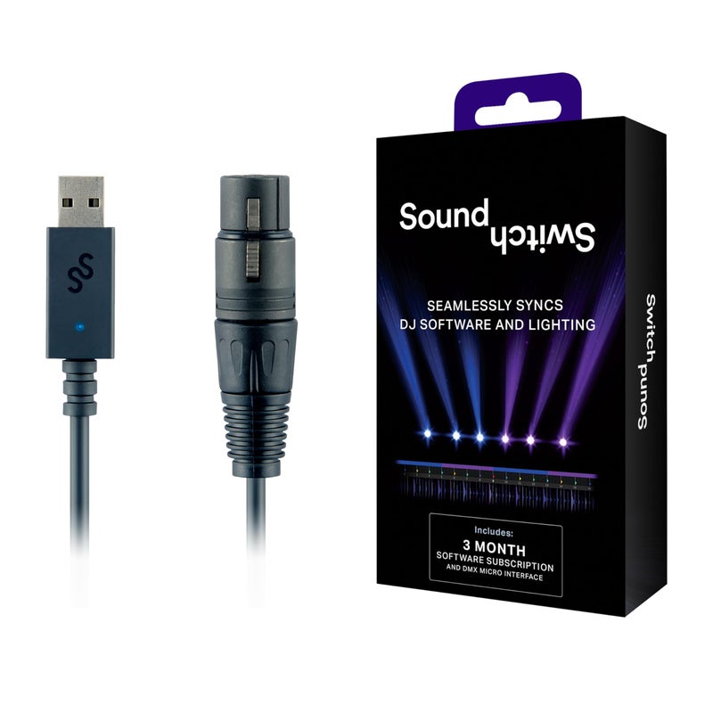 SoundSwitch Micro DMX Interface - Ultra-Compact USB to DMX Interface with 3-Month Free SoundSwitch Software Access - Image 1