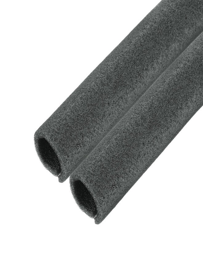 ميكسينيتي MECCANIXITY قطعتين من أنبوب رغوة عزل الأنابيب المنقسمة 25 مم (1 بوصة) القطر الداخلي 35 مم القطر الخارجي 2 قدم حماية من التجمد لأنابيب النحاس، لون أسود - Image 1
