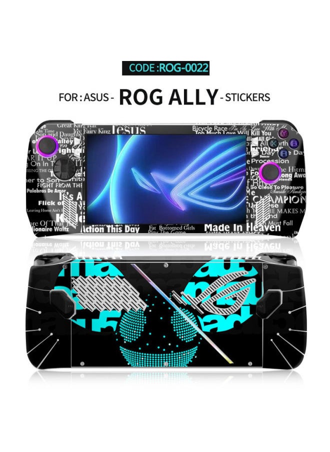 Applicable To Game Machine Stickers Rog Ally Handheld Film Protective Cover Color Changing Accessories Gundam Game Scratch-resistant-Color:Gallery Pattern (order Note Pattern Number)