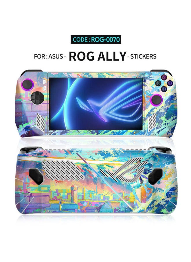 Applicable To Game Machine Stickers Rog Ally Handheld Film Protective Cover Color Changing Accessories Gundam Game Scratch-resistant-Color:Gallery Pattern (order Note Pattern Number)