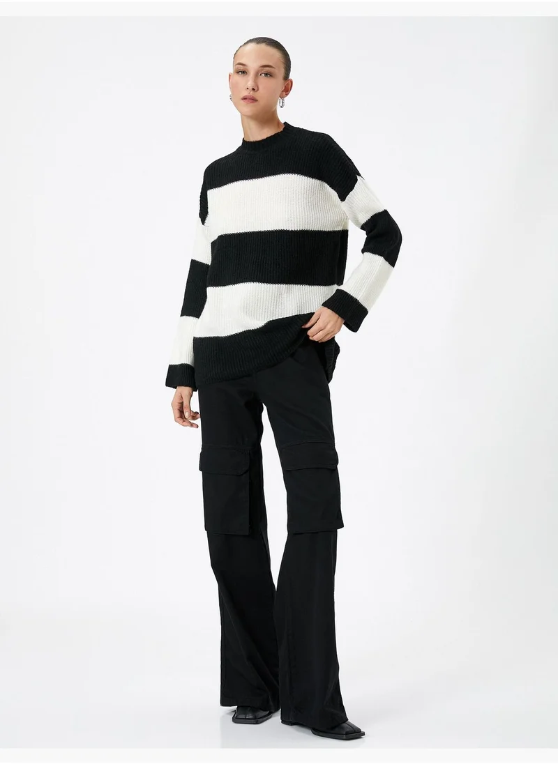 KOTON High Neck Knitwear Long Sleeve Sweater