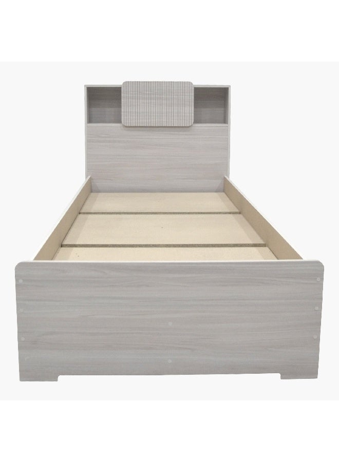 Home Box سرير فردي ذكي من إلموود مع رأس سرير مع تخزين 98.5 × 100 × 222.5 سم - Image 4