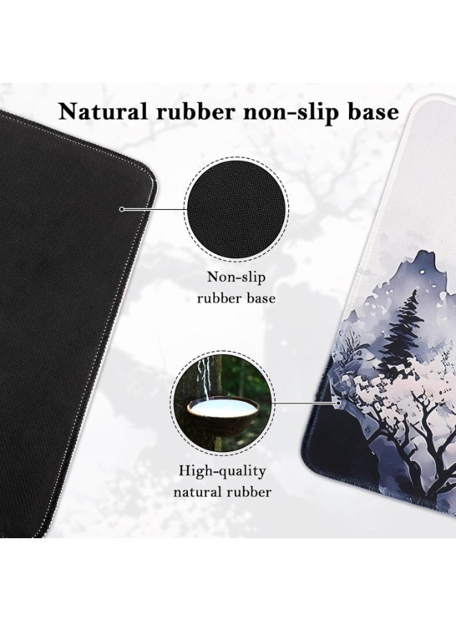 BIGTHREE Large Mouse Pad Mat, 80 x 30cm Extended Gaming Mouse Pad, Non Slip Waterproof Mouse Table Mat, Desk Mat with Stitched Edges, for Gaming Office Laptop Computer and Home (Style 1) - Image 4