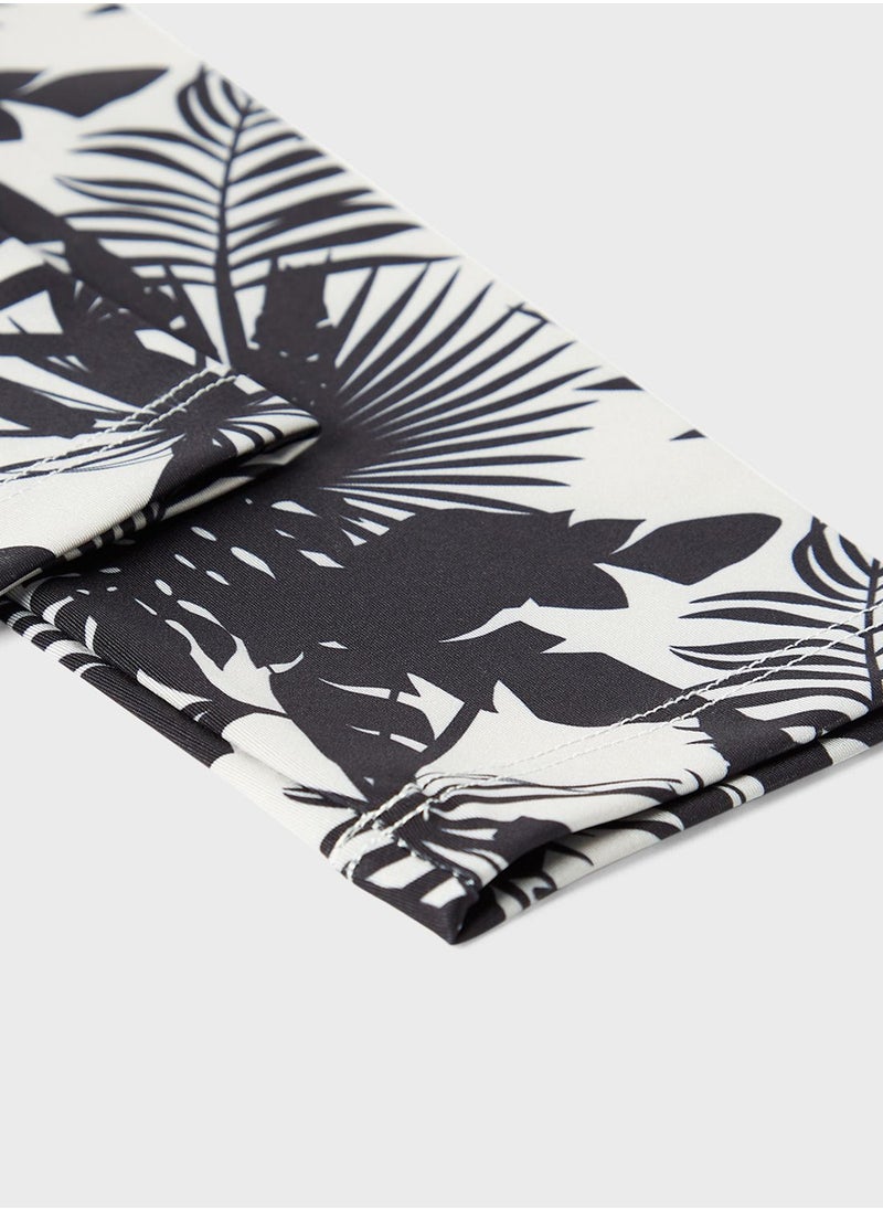 MANGO - Youth Leaf Print Leggings - Image 1