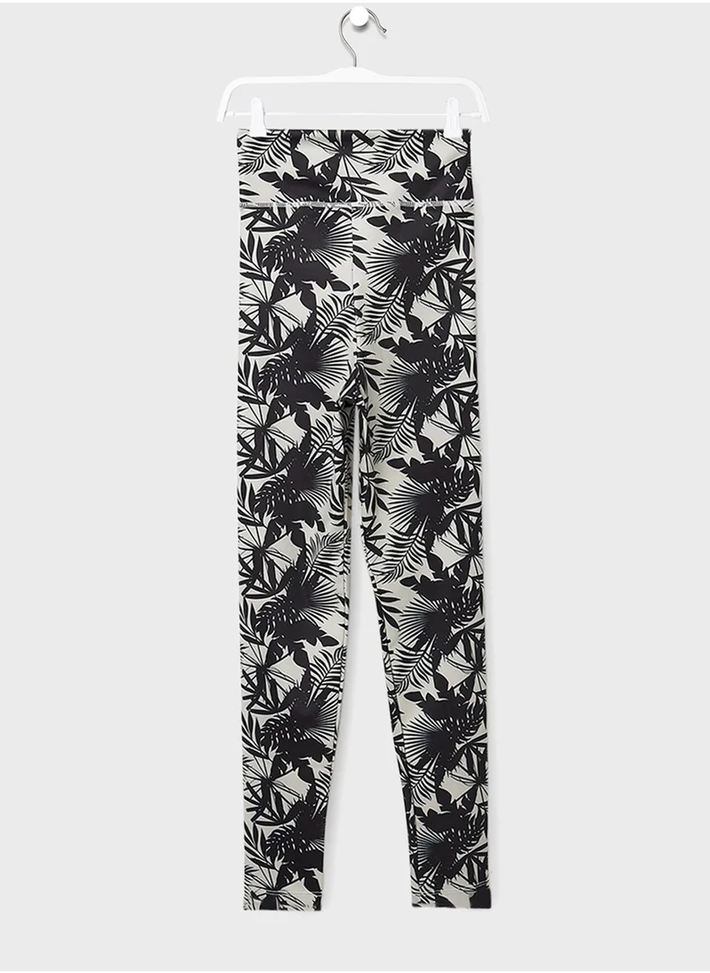 MANGO Youth Leaf Print Leggings