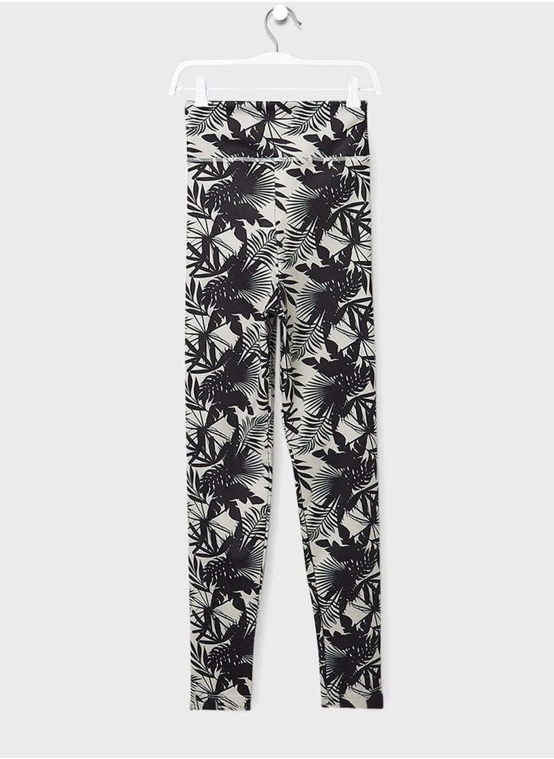 MANGO - Youth Leaf Print Leggings - Image 1