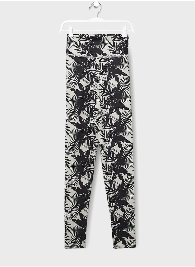 MANGO Youth Leaf Print Leggings