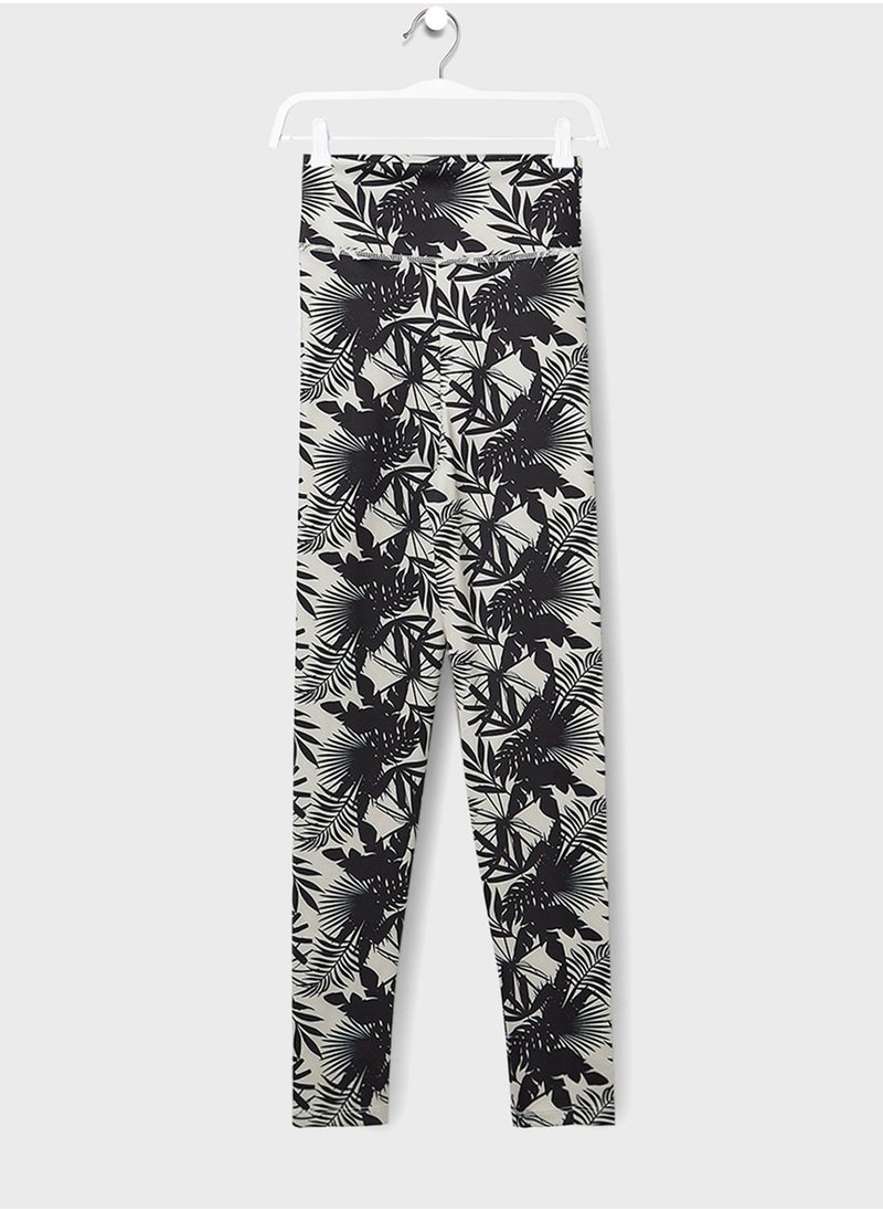 MANGO - Youth Leaf Print Leggings - Image 1