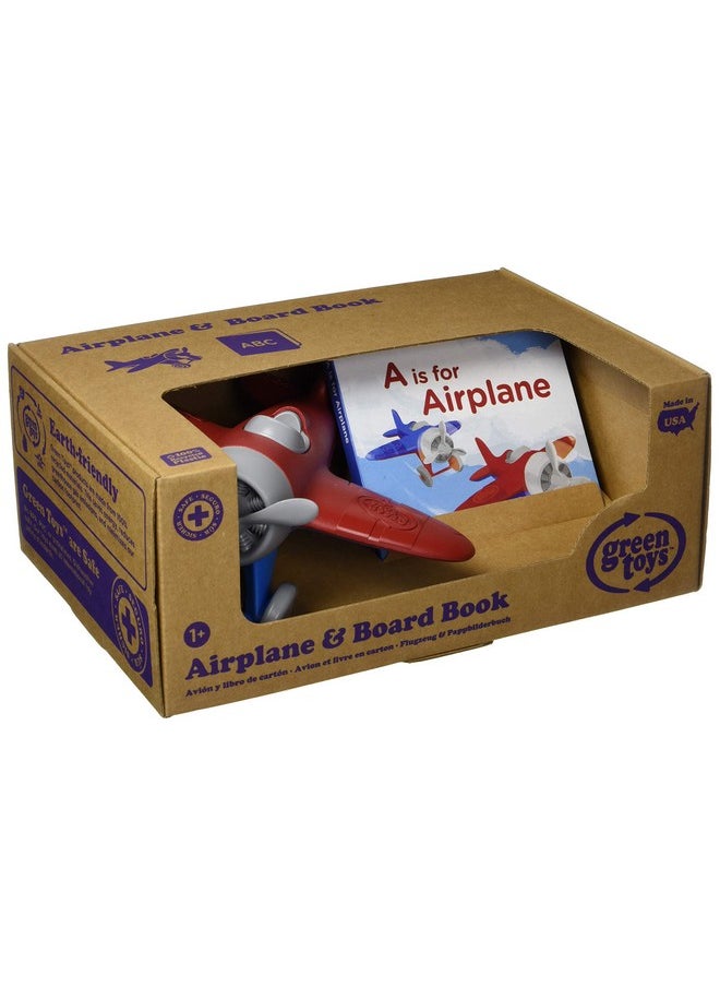 Green Toys Airplane & Board Book Cb Pretend Play Motor Skills Reading Kids Toy Vehicle. No Bpa Phthalates Pvc. Dishwasher Safe Recycled Materials Made In Usa.  - Image 4