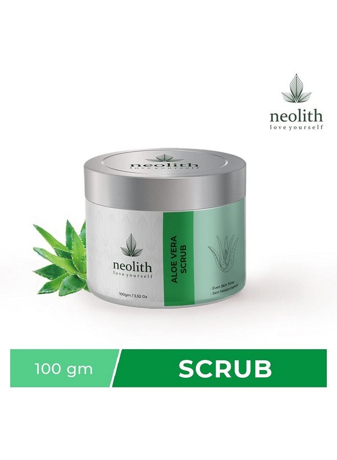 Neolith Aloe Vera Scrub | Winter Scrub | Exfoliating Face Scrub for Reduce Acne, Blackheads & Whiteheads, Dry & Dull Skin, Ecocert Certified Raw Materials, Paraben & Sulphate Free Women & Men -100 Gm - Image 2