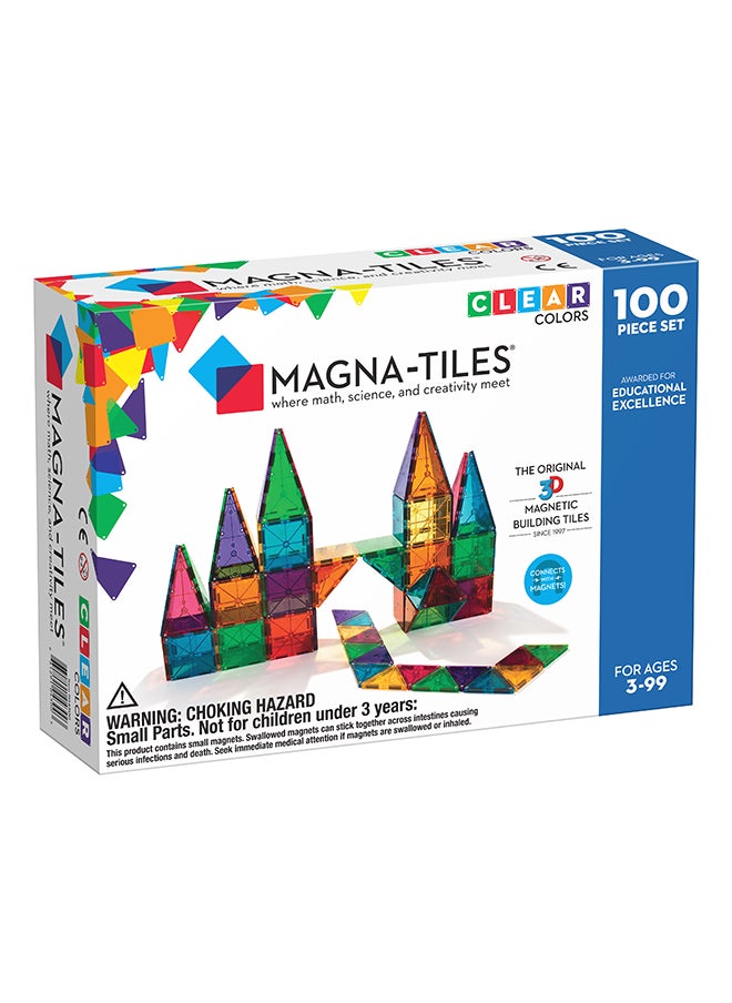 Clear Colors 100 Piece Magnetic Construction Set, Original 3d Magnetic Building Tiles, For Kids Ages 3+ - pzsku/Z8520D4F62824590A2C1FZ/45/_/1722177767/d4a02ebb-fc6a-4e9a-8ab4-334477f76199