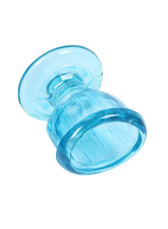 QIMACPLUS Superior, Smooth Edge, Glass Eye Wash Cups with Engineering Design to Fit Eyes for Effective Eye Cleansing, Eye Shaped Rim, Snug Fit- with Storage Container set of 1 pcs (Sky Blue) - Image 2