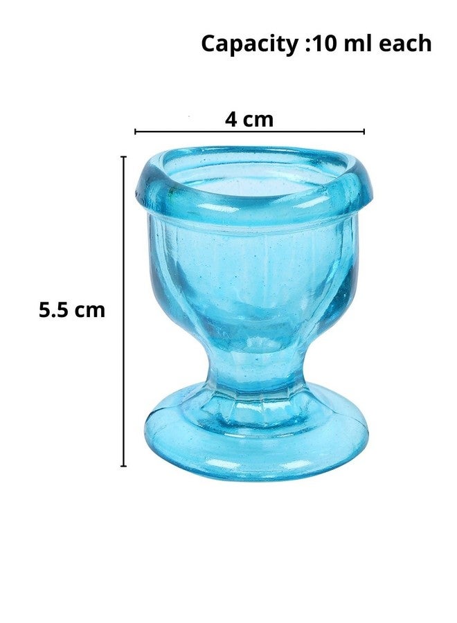 QIMACPLUS Superior, Smooth Edge, Glass Eye Wash Cups with Engineering Design to Fit Eyes for Effective Eye Cleansing, Eye Shaped Rim, Snug Fit- with Storage Container set of 1 pcs (Sky Blue) - Image 3