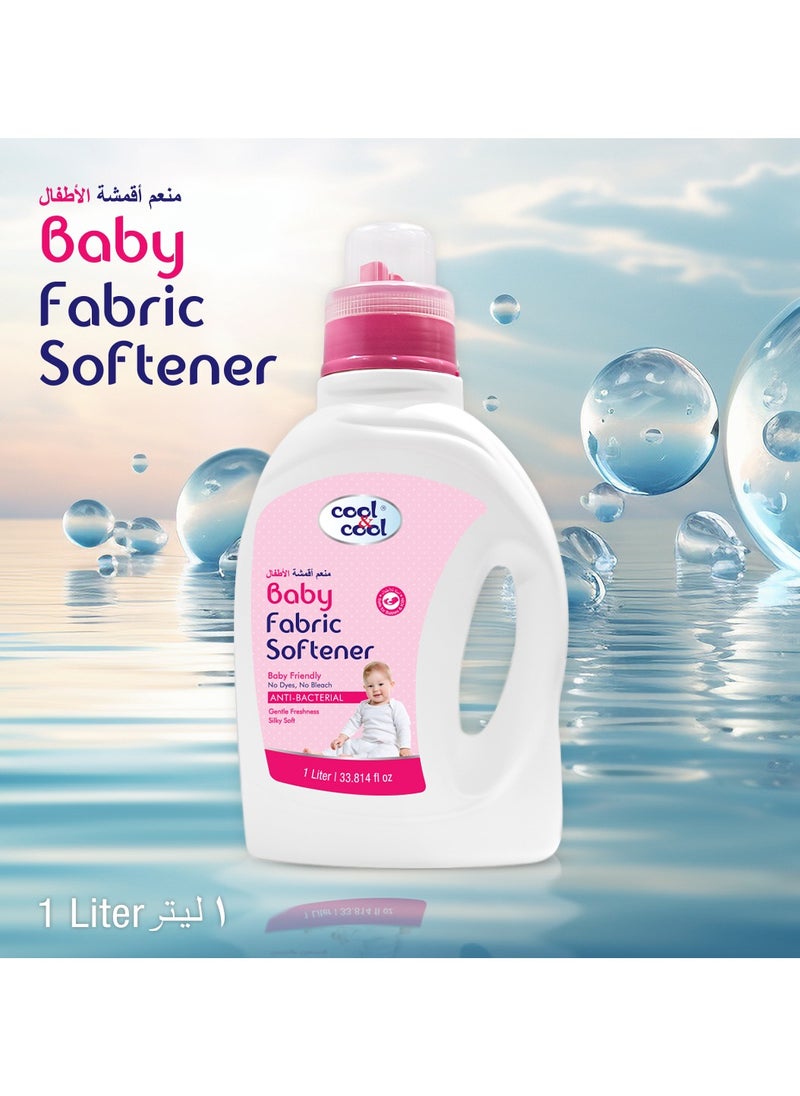 Cool & Cool Gentle Baby Fabric Softener 4 x 1L  - Image 4