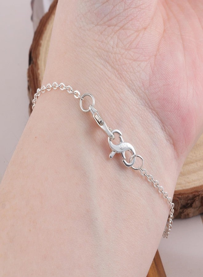 ALEXCRAFT Double Opening Lobster Clasps Closure, 2 Pcs Necklace Bracelet Extender Clasps and Closures S925 Sterling Silver Neckalce Connector Clasps for Bracelet Anklet DIY Jewelry Finding Supplies (Silver) - Image 3