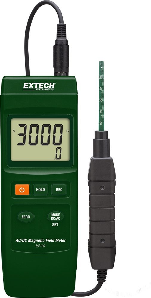 Extech MF100 - AC/DC Magnetic Field Meter – Hall Effect Sensor with Automatic Temperature Compensation - Image 1