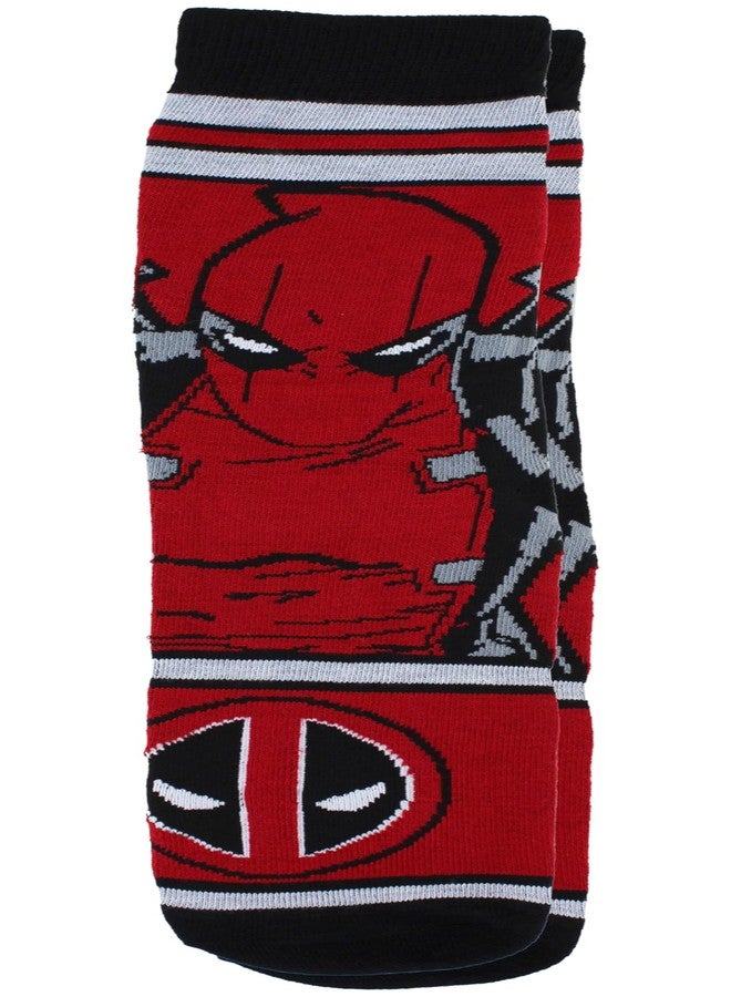 Hyp Marvel Comics Deadpool Collage Men's Casual Crew Socks, 6-Pack, Size 8-12 - Image 5